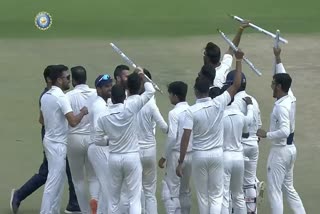 Madhya Pradesh beat Mumbai to win maiden title  Ranji Trophy 2022  Ranji Trophy Final  കന്നിക്കിരീടം സ്വന്തമാക്കി മധ്യപ്രദേശ്  രഞ്ജി ട്രോഫിയിൽ മധ്യപ്രദേശിന് കിരീടം  കിരീടം സ്വന്തമാക്കി മധ്യപ്രദേശ്  മുംബൈക്കെതിരെ ആറ് വിക്കറ്റിന് തകർത്ത് മധ്യപ്രദേശിന് കിരീടം