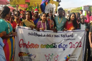 சென்னையில் களைகட்டிய  LGBTQ சுயமரியாதை பேரணி- MP தமிழச்சி பாண்டியன் தொடங்கி வைத்தார்