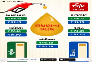 PETROL DIESEL PRICE IN GUJARAT ON 27 JUNE