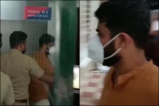 Vijay Babu appeared at the Ernakulam South police station  actress assault case  rape case  vijay babu appeared at the police station  യുവനടിയെ പീഡിപ്പിച്ച കേസ്  വിജയ് ബാബു എറണാകുളം സൗത്ത് പൊലീസ് സ്റ്റേഷനിൽ ഹാജരായി  യുവനടിയെ പീഡിപ്പിച്ച കേസിൽ ഹൈക്കോടതി നിർദേശം  വിജയ് ബാബു അന്വേഷണ ഉദ്യോഗസ്ഥന് മുന്നിൽ ഹാജരാകാൻ ഹൈക്കോടതി നിർദേശം  vijay babu arrested in actress rape case  vijay babu arrested  vijay babu highcourt anticipatory bail  വിജയ് ബാബുവിന്‍റെ അറസ്റ്റ് രേഖപ്പെടുത്തി  വിജയ് ബാബുവിന് മുൻകൂർ ജാമ്യം  യുവനടിയെ പീഡിപ്പിച്ച കേസിൽ വിജയ് ബാബു അറസ്റ്റിലായി