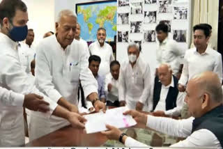 Opposition Presidential polls candidate Yashwant Sinha files his nomination, Yashwant Sinha files his nomination at the Delhi Parliament,  Presidential polls candidate Yashwant Sinha news, Presidential polls 2022 news, ನಾಮಪತ್ರ ಸಲ್ಲಿಸಿದ ಪ್ರತಿಪಕ್ಷದ ರಾಷ್ಟ್ರಪತಿ ಚುನಾವಣೆ ಅಭ್ಯರ್ಥಿ ಯಶವಂತ್ ಸಿನ್ಹಾ, ದೆಹಲಿ ಸಂಸತ್ತಿನಲ್ಲಿ ನಾಮಪತ್ರ ಸಲ್ಲಿಸಿದ ಯಶವಂತ್ ಸಿನ್ಹಾ, ರಾಷ್ಟ್ರಪತಿ ಚುನಾವಣಾ ಅಭ್ಯರ್ಥಿ ಯಶವಂತ್ ಸಿನ್ಹಾ ಸುದ್ದಿ, ರಾಷ್ಟ್ರಪತಿ ಚುನಾವಣೆ 2022 ಸುದ್ದಿ,