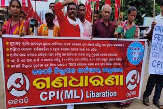 MASSIVE MARCH IN GAJAPATI FOR DEMANDED LAND CLAIMS