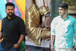 Defendants arrested for destroying Gandhi statue  ഗാന്ധി പ്രതിമ തകർത്ത പ്രതികൾ അറസ്റ്റിൽ  പയ്യന്നൂരില്‍ ഗാന്ധി പ്രതിമ തകര്‍ത്തു  പയ്യന്നൂര്‍ പൊലീസ്  പയ്യന്നൂര്‍ ബ്ലോക്ക് കോണ്‍ഗ്രസ് ഓഫിസ് തകര്‍ത്തു  Payyannur block Congress office demolished