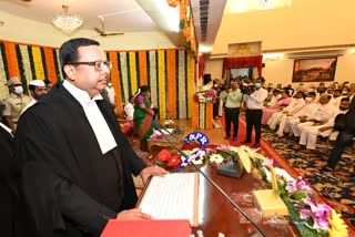 Justice Ujjal Bhuyan sworn as the Chief Justice of Telangana High Court