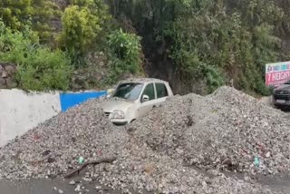 Car buried under rubble in Mussoorie