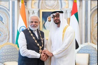 india uae relations  pm modi visits uae  uae india trade relations  modi government relations to uae  ഇന്ത്യയും യുഎഇയും തമ്മിലുള്ള വ്യാപാര ബന്ധം  നരേന്ദ്ര മോദിയുടെ യുഎഇ സന്ദര്‍ശനം  യുഎഇ ഇന്ത്യ വ്യാപാരക്കരാര്‍  india uae free trade agreement