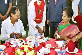 cm kcr meets governor tamilisai after 8 months