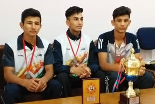 Three boxing players from Sai Hostel Bilaspur