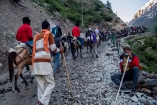 Pilgrims and tourists directed by Jammu and Kashmir administration