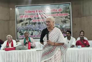 Medha Patkar made a big statement in Raipur