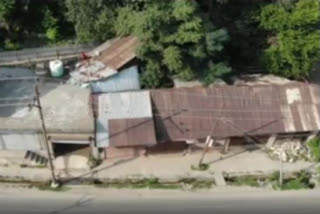 Militant hideout destroyed on Srinagar-Bandipora highway.