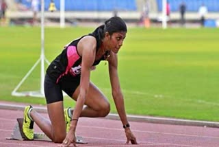 Athletics  dope test  Asian Games medalist Poovamma banned  failing dope test  एशियाई खेल  पदक विजेता पूवम्मा  डोप टेस्ट  नाकाम  प्रतिबंध