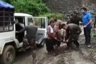 Territorial Army camp hit by landslide