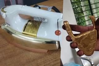 കരിപ്പൂർ സ്വര്‍ണവേട്ട  കരിപ്പൂര്‍ വിമാനത്താവളം സ്വര്‍ണം പിടികൂടി  ഇസ്‌തിരിപ്പെട്ടി സ്വര്‍ണം ഒളിപ്പിച്ച് കടത്തി  gold seized at karipur airport  gold concealed in iron box seized in karipur  gold smuggling karipur airport