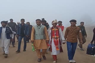 Groom Stuck With Baraat in Land Slide