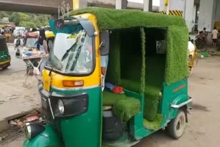 DRIVER BUILT HIS AUTO TO GARDEN IN FARIDABAD:
