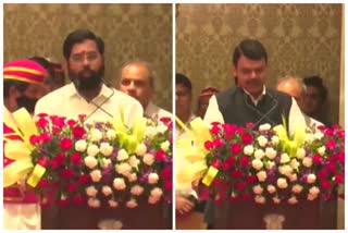 Eknath Shinde, Devendra fadnavis sworn oath