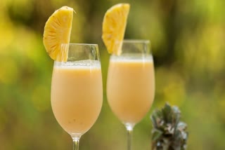 Pineapple and orange smoothie, healthy recipes, pineapple
