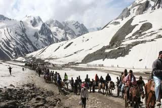 Four pilgrims were injured in accident an Amarnath Yatra