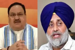 JP Nadda and Sukhbir Singh Badal