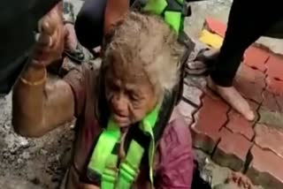 70 year old woman fell into 25 feet deep tank