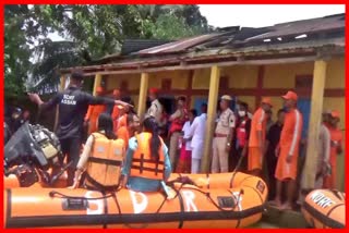 Assam CM visited flood affected area of Karimganj