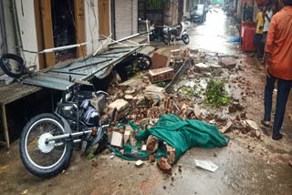 Road collapsed in Abu road