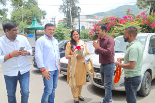 All India Youth Congress secretary Manju Bharat reached solan