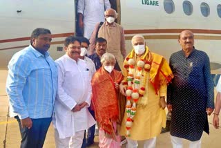 congress-presidential-candidate-yashwant-sinha-arrived-in-bangalore