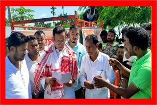 MP Gaurav Gogoi visited