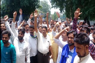 Bhim Army workers protest