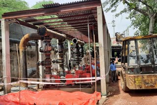 Pumping station work continues to deal with waterlogging in Pul Prahladpur Railway Underpass