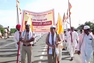 Palkhi welcome from city police administration