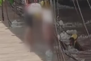 Video Drunk tourist rescued by police official after he falls into Ganges in Haridwar