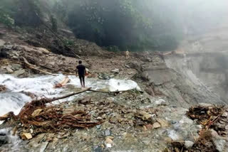 Strategic bridge at border with China washed away in flash flood