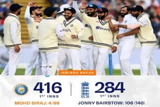 IND vs ENG 5th Test Match, India Bowl Out England for 284 on Day 3, take 132 run lead