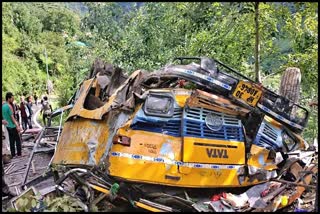 Bus accident in Sainj valley of Kullu