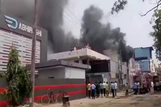 Fire in factory in Faridabad