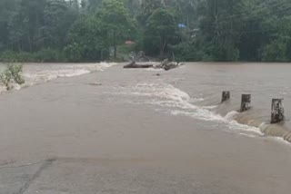 Hebbale Bridge drowned in water