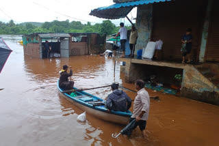 Heavy rains in Chiplun Water flooded in many places in the city