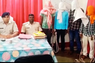 palamu police arrested five thieves