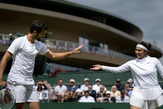 Wimbledon  Mate Pavic  Sania Mirza  Sania Mirza Mate Pavic Reach Mixed Doubles Semi in Wimbledon  വിംബിൾഡൺ  സാനിയ മേറ്റ് പാവിക് ജോഡി വിംബിൾഡൺ സെമിയില്‍  സാനിയ മിര്‍സ  മേറ്റ് പാവിക്