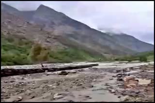 Flood in Lahaul Valley