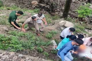 Car fell into ditch in Narendranagar