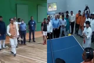 Scindia played table tennis