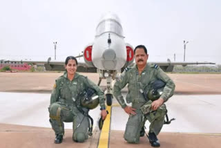 Father and Daughter together create history by flying fighter plane in karnataka IAF informs