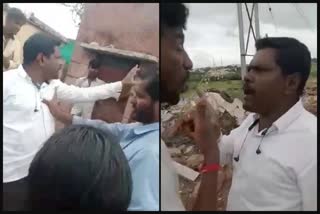 man assaulted on road construction workers in Muddebihala
