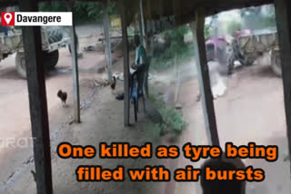 Tyre bursts while air being filled: One killed