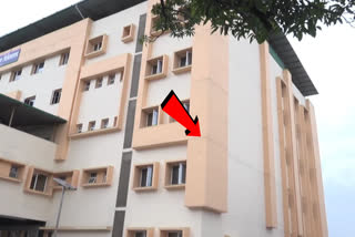 cracks on coronation hospital building