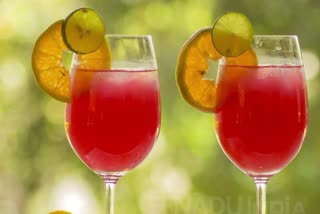 orange mocktail SUNRISE recipe